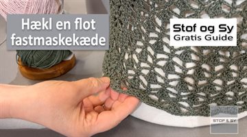 Hækl en fastmaskekæde - gratis guide fra Stof og Sy